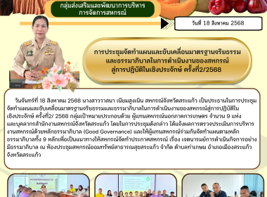 ประชุมจัดทำแผนและขับเคลื่อนมาตรฐานจริยธรรมและธรรมาภิบาลในการดำเนินงานของสหกรณ์สู่การปฏิบัติในเชิงประจักษ์ ครั้งที่2/2568 ... พารามิเตอร์รูปภาพ 8