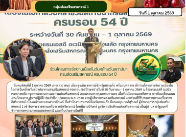 เข้าร่วมโครงการจัดงานเนื่องในวันคล้ายวันสถาปนากรมส่งเสริมสหกรณ์ ครบรอบ 54 ปี ... พารามิเตอร์รูปภาพ 6